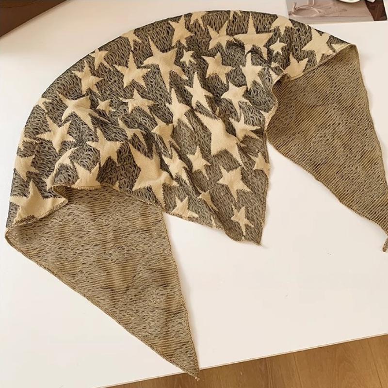 

Cool Style Hats Star Subculture Y2K Headscarf Women S Hip Hop Headscarf Triangular Scarf Girl Silk Scarf Waist Decorations