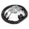 Carbon Fiber Steering Wheel Preforated Leather W/ Stitching Fit for Ford Mustang EcoBoost GT Shelby GT350 /GT350R 2018-2020