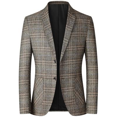 Blazer Men's Casual Suit Spring Thin Middle-aged Single Western Top Convenient Suit
