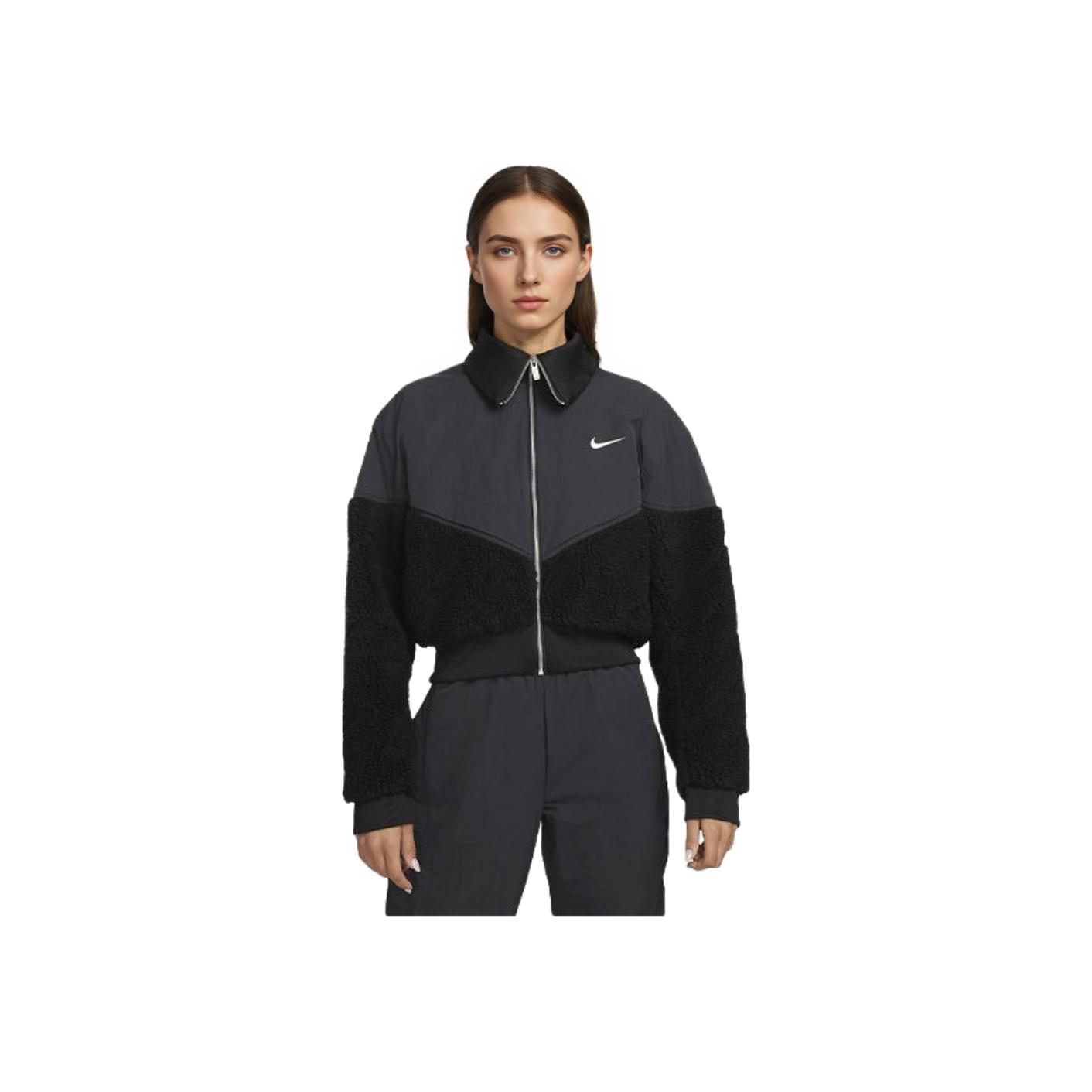 Повседневная куртка Nike Sportswear Icon Clash с флисовой панелью Женская куртка черная DD5093-010 S
