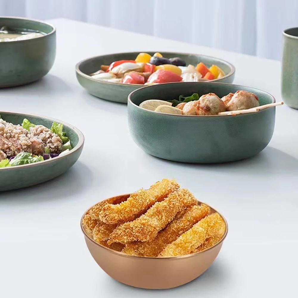 Sauce Dipping Bowl Stainless Steel Dipping Cups Round Sauce Dishes Mini 4/8Pcs Silver Reusable Seasoning Cups Dipping Cups