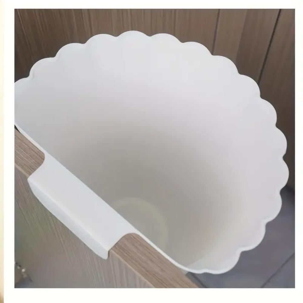 Anti-fall Kitchen Hanging Trash Can Plastic Clutter Storage Bucket Rubbish Container  Bathroom