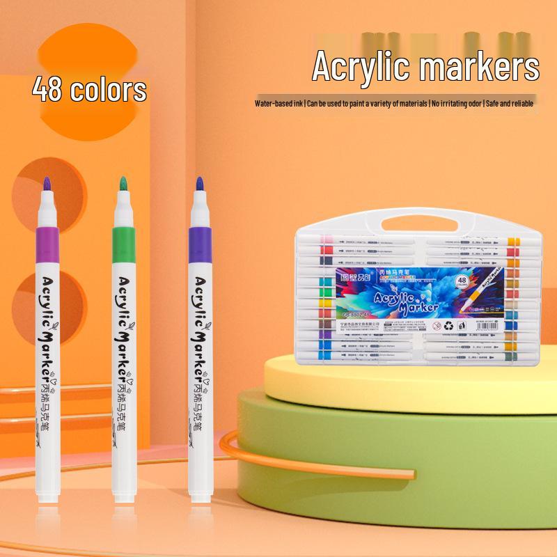 Doppelspitziger Acryl- & Aquarellmarker für Kinder & Schüler