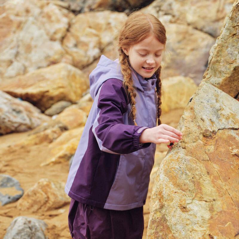 DAVE & BELLA Girls' Hooded Woven Jacket