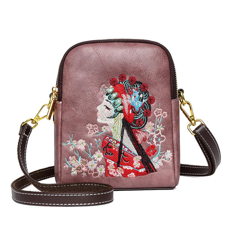 Retro Fashion Hundred Large Capacity Soft Embroidery Women's Backpack, Ethnic Style Travel Tote Shoulder Bag