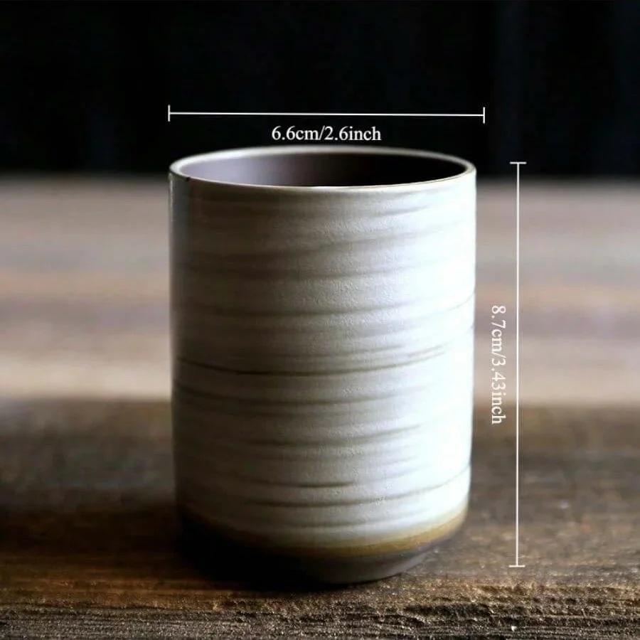 Restaurant Kiln Coffee Cup Japanese Stoneware Mugs Coffee Cups Large Water Cup Japanese Simple Gradient Mug Drinkware Kitchen
