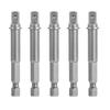 5 Stück Steckschlüsseladapter auf 1/4 Zoll Vierkant Sechskantadapter auf 1/4 Zoll Steckschlüssel Nuss Set Verbindungsverlängerung