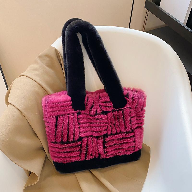 

Осенняя новая цветная сумка-столкновение из искусственной ткани большой емкости, модная сумка в стиле ретро, простая универсальная сумка на плечо