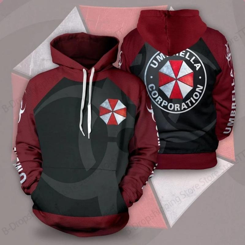 Resident Evil 3D potisk mikina s kapucí pánská dámská módní mikiny ležérní mikina svetr Harajuku kabát unisex sudaderas pánské oblečení