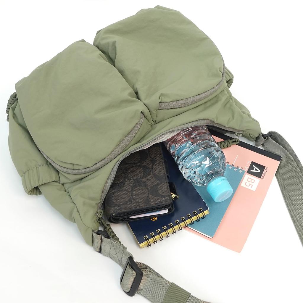 Wild Things Bonded Shoulder Khaki WT-380-3812 Bag, Small, Compact, Lightweight, Recycled, 22709148,