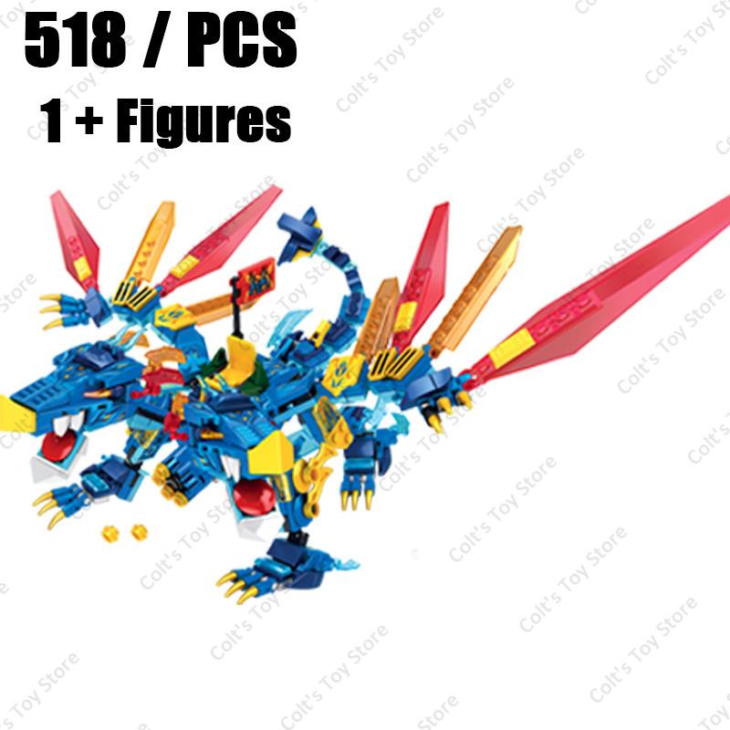 New Ninja Legendary Lloyd Golden Ultra Dragon Building Blocks Classic Anime Figure Kai Jay Zane Model Bricks Toys Set Kids Gifts