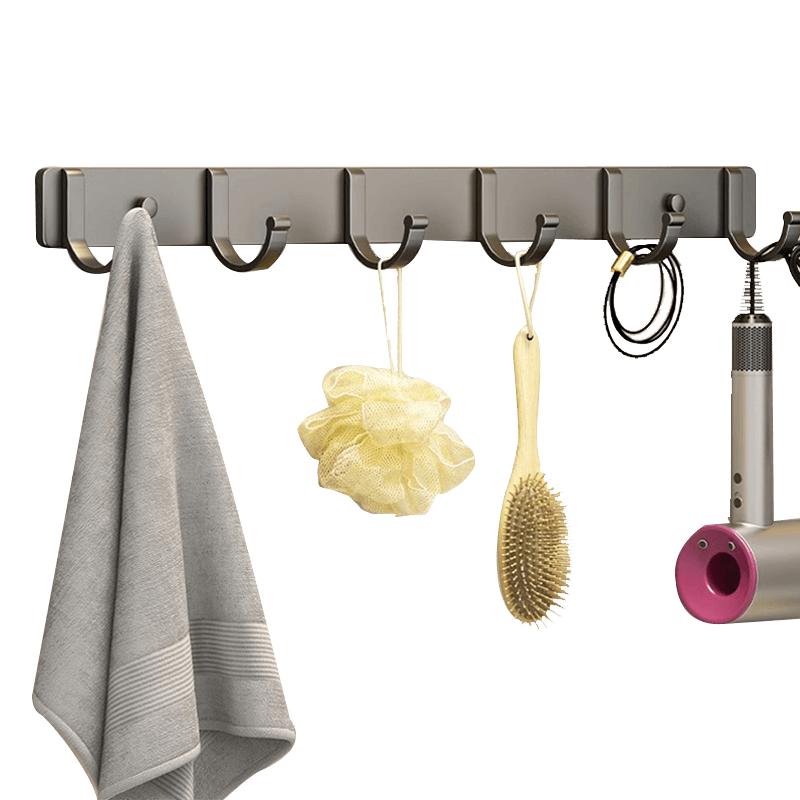 

No-Punch Space Aluminum Hook Rack