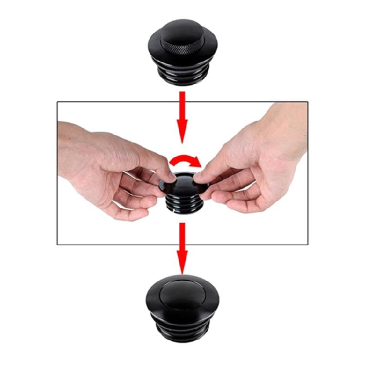Push Type Motorcycle Gas Caps Quick Release Caps for Motorcycle Fuel Tanks Aluminum Lid for Secure Fit On XL883 & 1200