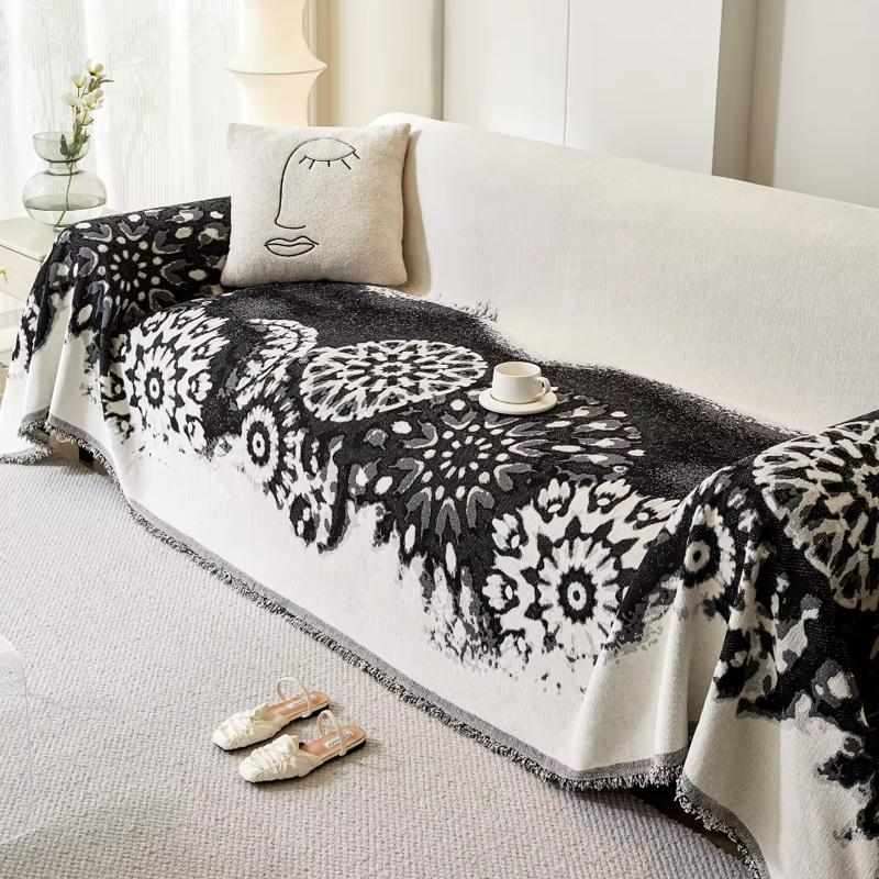 Ganzjahres Camping Picknick Sofa Abdeckung Böhmisch Funda Sofa Chenille Blumen Sofabezüge Matten Überwürfe