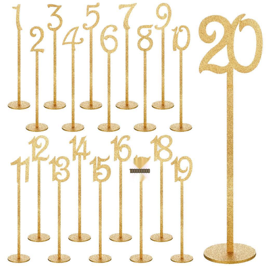 Creative Wooden Table Number Sign for Wedding and Party Decorations