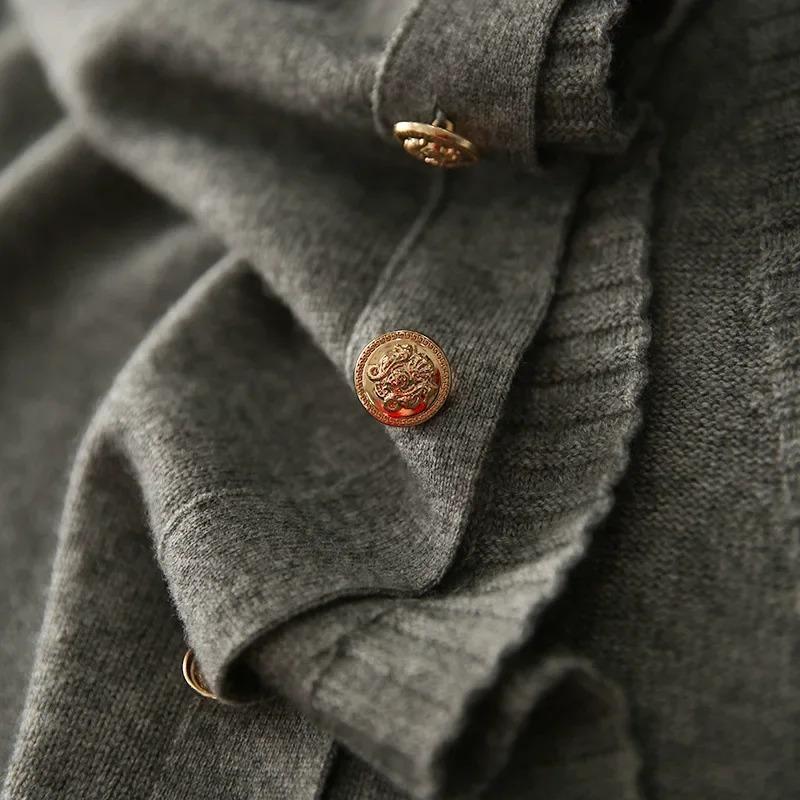 Módní pletená vesta pro ženy Svetr bez rukávů Retro úpletové tílko Korejský dámský podzimní a zimní pletený svetr