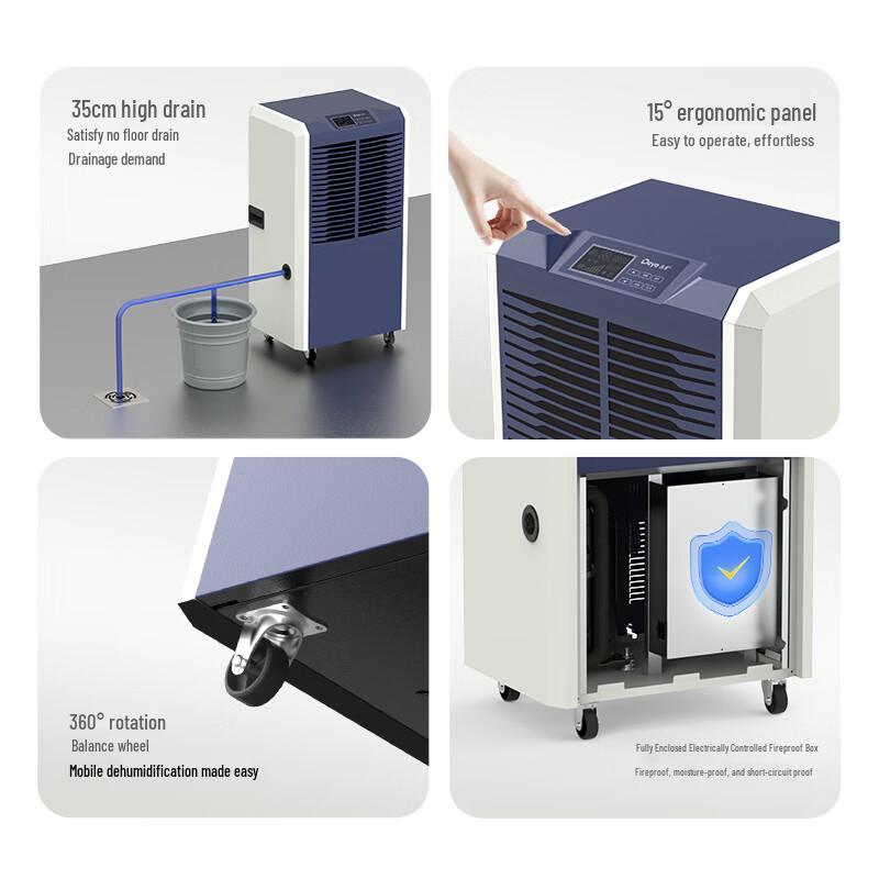 Deye 110L/Day Industrial Commercial Dehumidifier CN plug (adapter included)