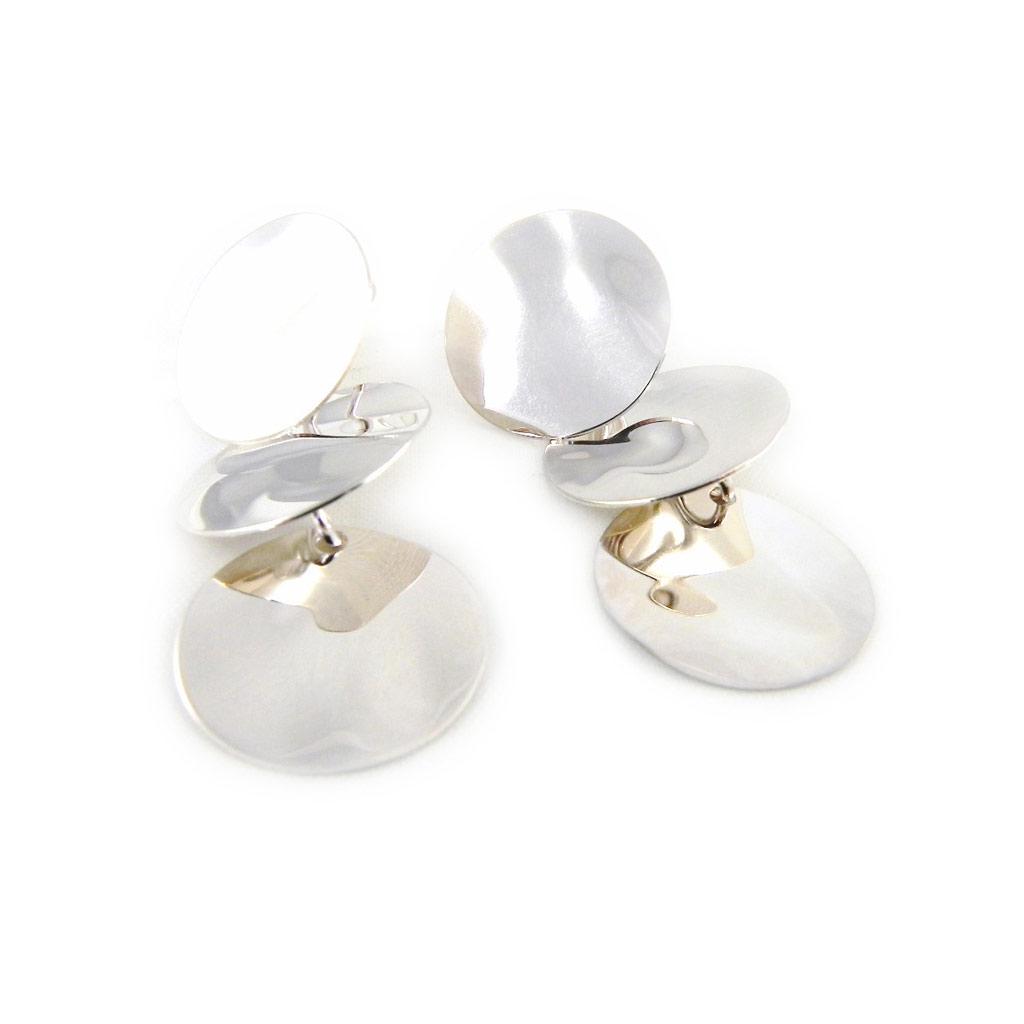 Les Trésors De Lily [E9690] - Silver Earrings 'Choreography'