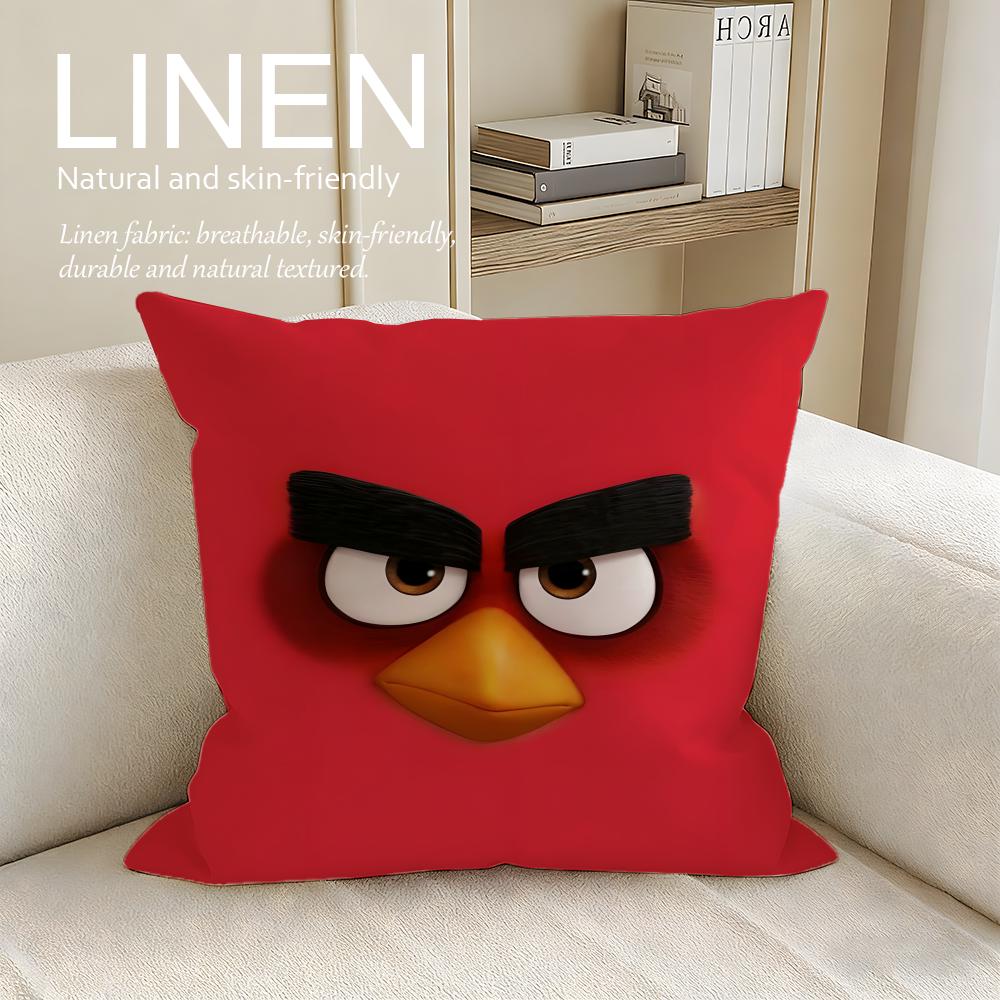 

Game Angry Birds Cushion Cover Pillowcase Set Pcs x x Breathable Washable Sofa Cushion Cover 30X30cm