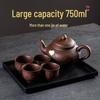 Large Capacity Handmade Yixing Zisha Teapot with Ceramic Teacup Set