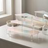 Three-Tier Acrylic Display Storage System Saving Countertop Organizer