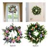 Easter Egg Flower Wreath 45cm Hanging Garlands Artificial Easter Wreaths for
