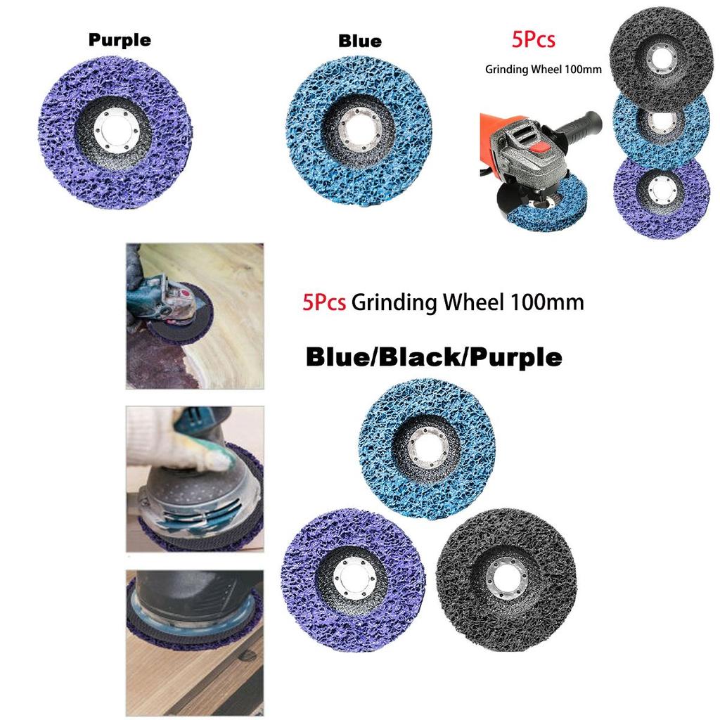 Durable 100mm Grinding Wheels With Poly Strip Disc For Safe And Easy Paint Or Rust Removal