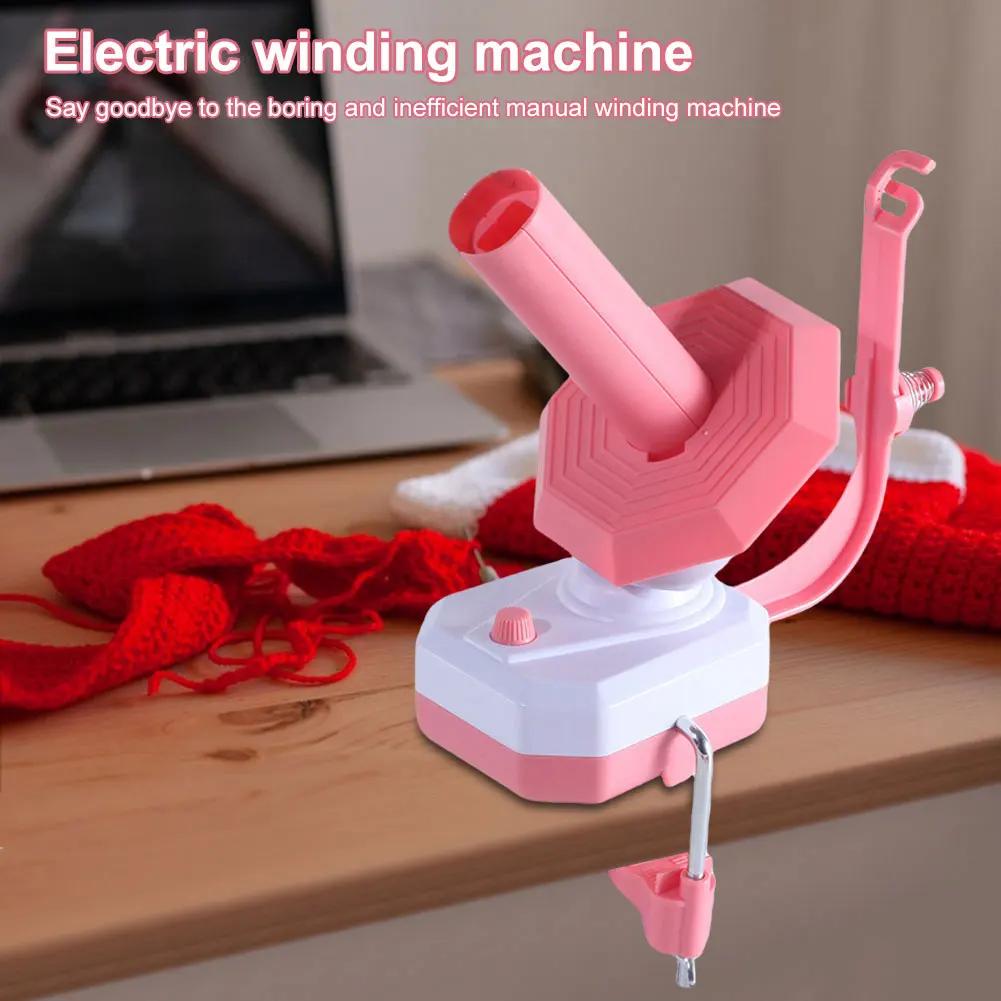 Elektrischer Garnknäuelwickler Automatischer Garnkuchenwickler Wollwickler Garnrolle für Strickliebhaber
