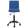 VidaXL Chaise pivotante de bureau Bleu Velours.