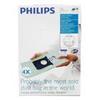 Sac aspirateur S-bag hepa - Philips - FC8022/04 - Filtre jusqu'à 99% des allergènes - Contenu: 4 pcs