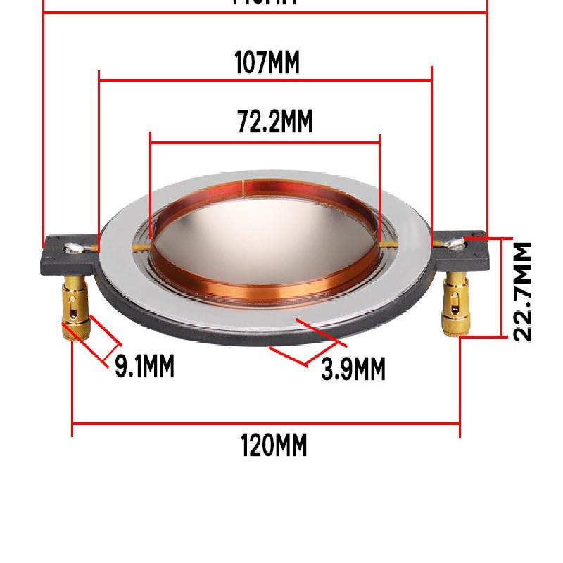 Multi-Core Titanium Tweeter Diaphragm Horn Speaker (34, 44, 51, 72, 75 Core Options)