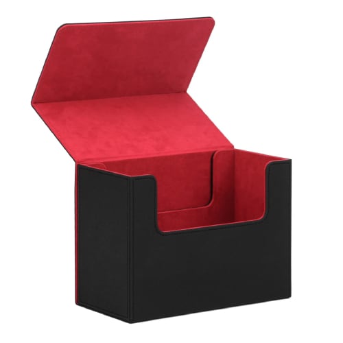 Cicogna PSA BGS Certified Tall Size Card Storage Case, Medium Size Trading Card Storage Box, Deck Holder, 36pt, Holds 25 Cards (Black x Red)