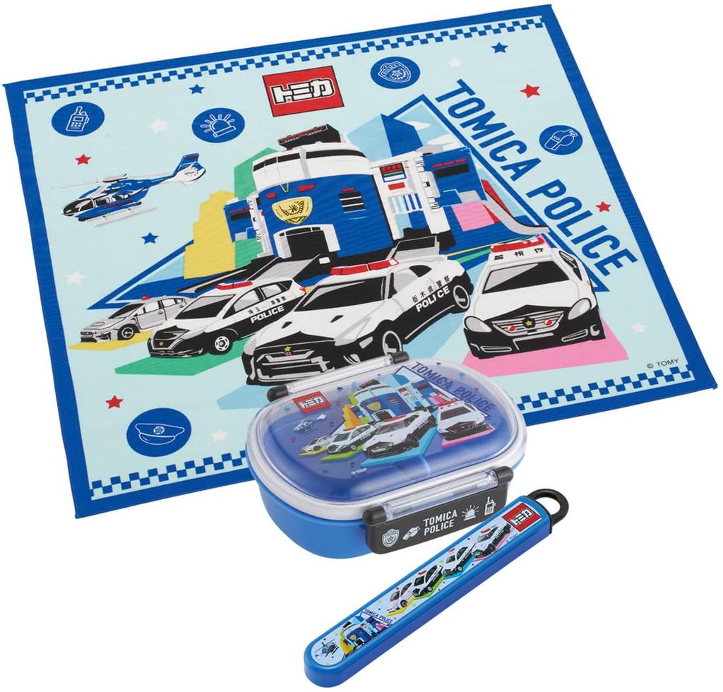Skater Lunch Tomica Made in Cloth, 43x43cm, 22, Boys, Japan, KB4-A
