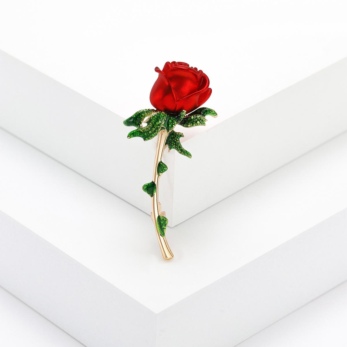 

Ретро-брошь-роза, модный универсальный корсаж, креативный подарок на день рождения, фестиваль Циси, день святого Валентина, девушка