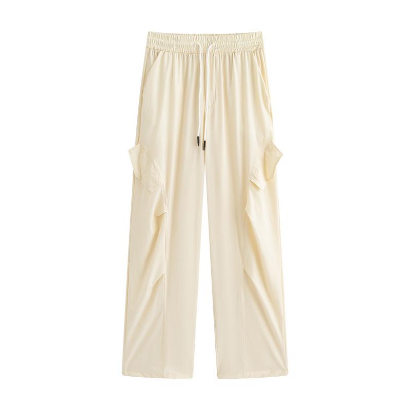 Quick-drying Overalls Women's Pants New Summer Charging Small Wide-leg Ice Silk Thin Mountaineering Sweatpants