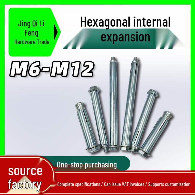 Hexagonal Expansion Bolt: National Standard Blue & White Construction Anchoring Hex Head Screw
