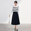 JOY SPEAKER Women's 2025 Autumn Slim-Fit High-Waist Mid-Length Skirt