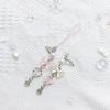 Unique Heart Phone Charm Butterfly Krychain Keyring for Girls Backpack and Bag