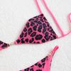 Leopard-print Sexy Bikini Suspender Swimsuit Women's High-class Beach Hot