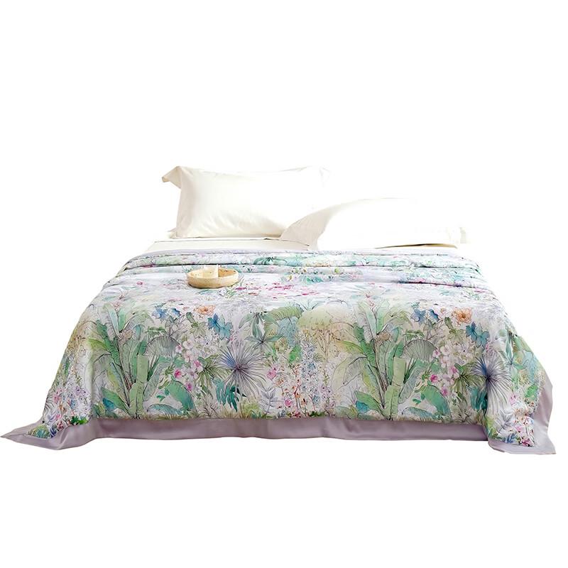 ZMN 60-Count Tencel Digital Print Summer Quilt