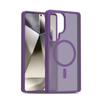Applicable To Samsung S26Ultra Silver Shield Magnetic Mobile Phone Case S25Ultra Anti-drop S24Ultra Protective Case