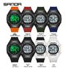 Sanda Multi-Function Waterproof Sport Watch with Alarm & Seven-Color Luminous Display