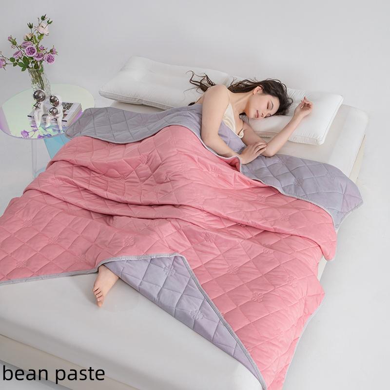 Nouvelle Couverture Rafraîchissante Douce Légère Lisse Couette Climatisation Légère Couette Fraîche d'Été Couvre-lit Froid Double Face