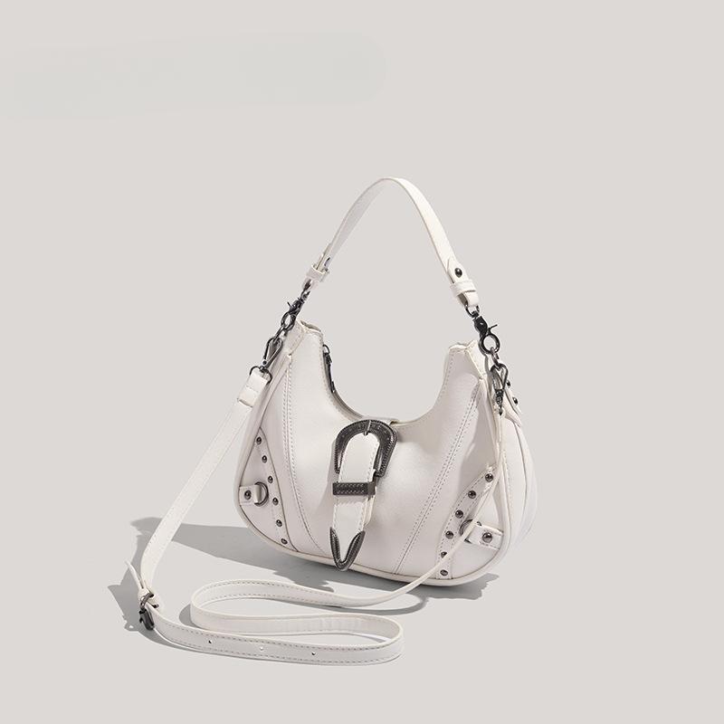 Genți pentru Femei Nișă Retro Geantă de Umăr Textură Argintiu Geantă Crossbody Navetă Versatilă Modă Geantă Subraț