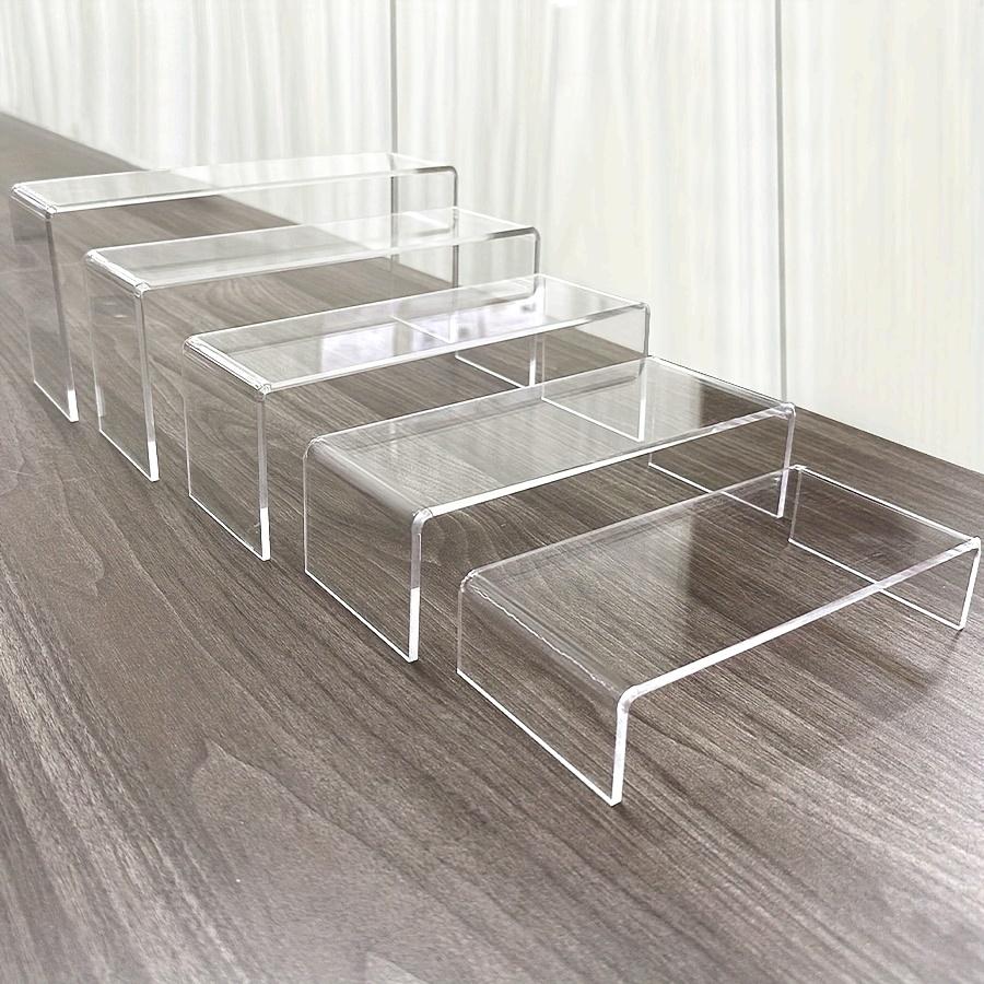 

5pcs set U-shaped transparent acrylic display rack | acrylic | small, desktop, retail | display, storage | mini display table прозрачный