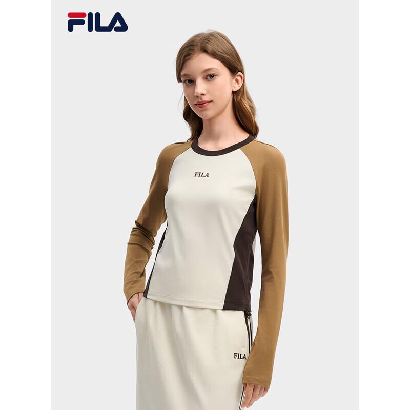 

FILA Women s Yang Mi Collection Color-block Knit Long Sleeve T-Shirt XL
