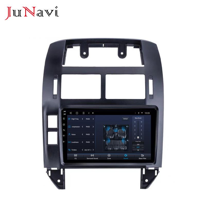 Compatible with 04-11 Volkswagen Polo Android Large Screen Car GPS Navigation with Bluetooth and Wireless CarPlay.