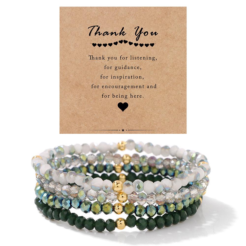 

JYL TS Bracelet 30-70th Birthday Gold Accent Gift Brings Blessing & Prosperity Green кармин розовый