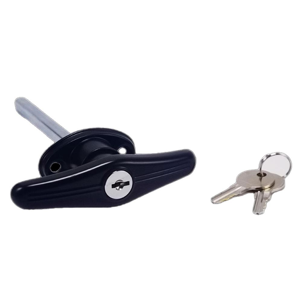 Keyed Lock Garage Door Lock Black Accessory Campervan Accessory Caravan Compatibility Smooth Finish For Caravan