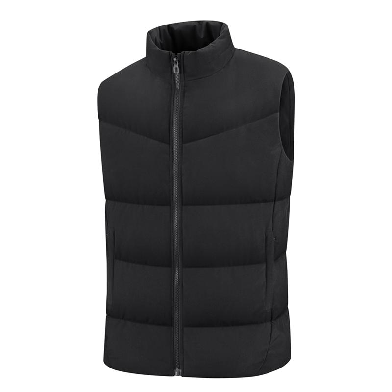 Autumn and Winter Windproof and Waterproof Down Cotton Vest Men's Warm Casual Sleeveless Sports Top Vest